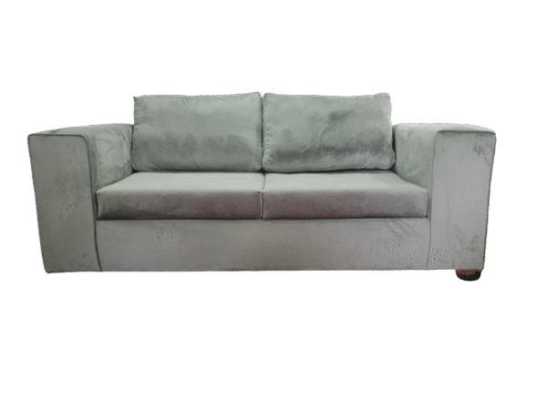 Straight Arm Plush Velvet Full Back
