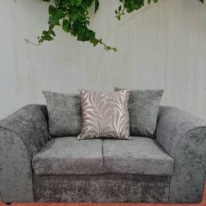 Gray Two-Seater Sofa