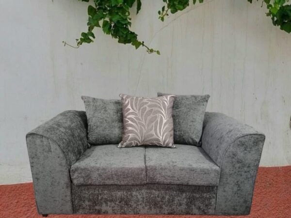 Gray Two-Seater Sofa