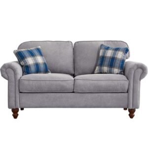 Gray Two-Seater Sofa