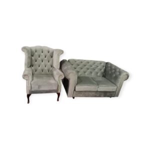 Elegant chesterfield grey Sofa Set