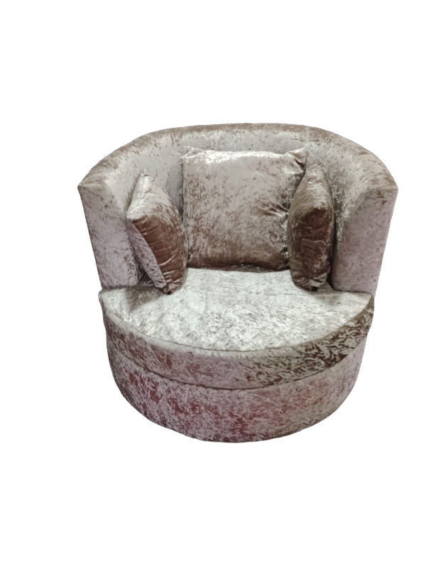 Plush Velvet Swival Chair