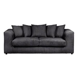 Dylan grey jumbo cord 3 seater sofa