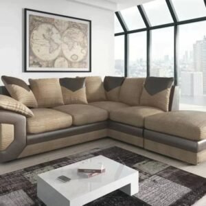 Dino left corner coffee and brow pvc leather