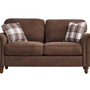 Brown Two-Seater Sofa
