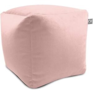 Pink Velvet Pouf