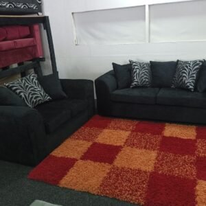Dylan Chanel Black 3+2 Sofa Set