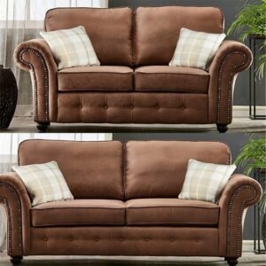 Oakland 3+2 Fox Leather Sofa Set