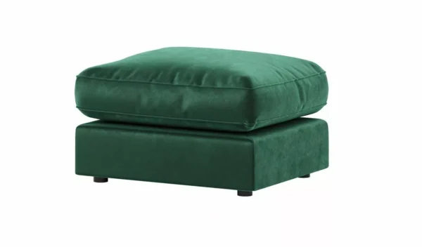 Plush velvet sofa Corner Suite Set green Left right 3&2 Seater - Image 4