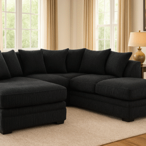 Ushape Black Colour Sofa